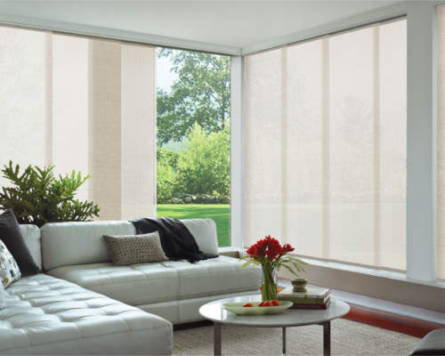 Painel Translúcido Creme Para Sala